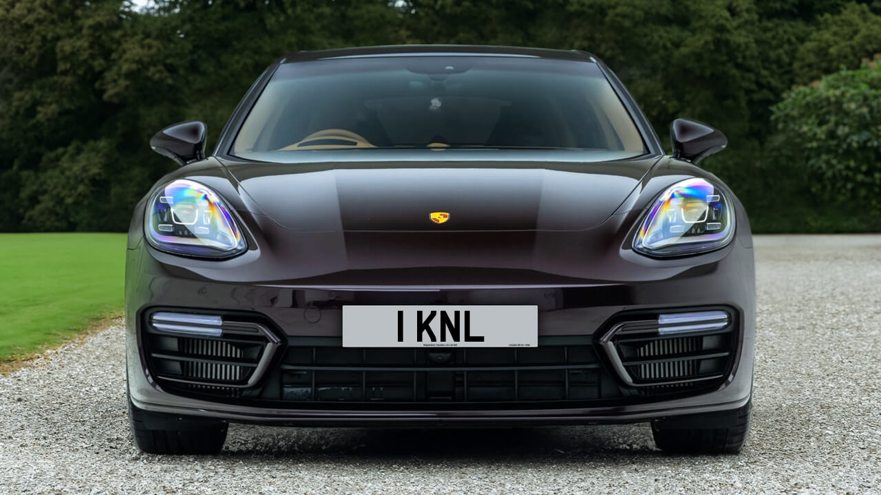 Car displaying the registration mark 1 KNL